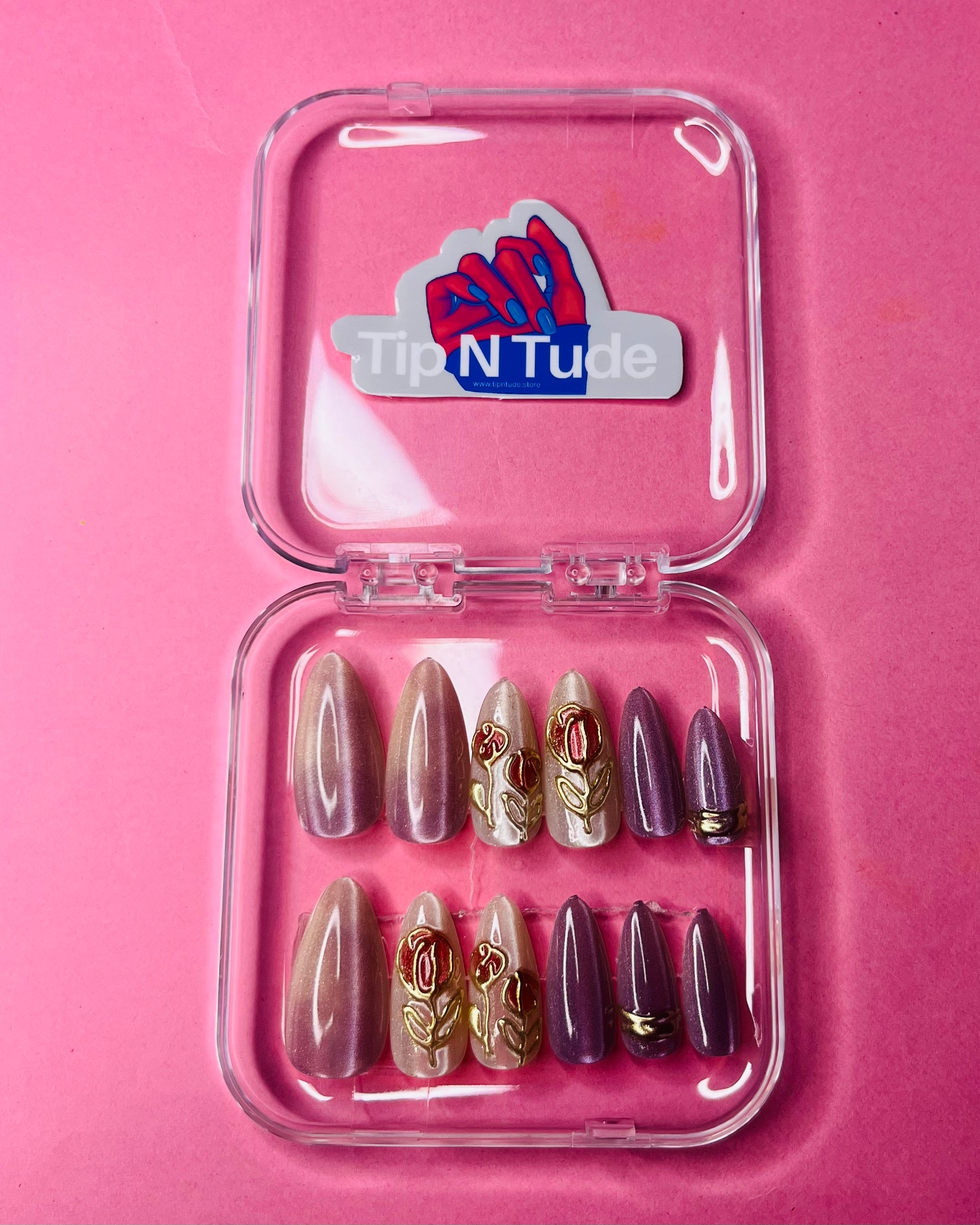 Rose Gold Cat-eye Tulip Garden